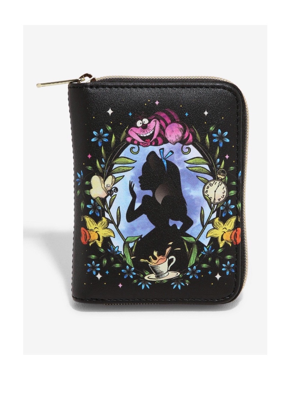 New Loungefly Disney Alice In Wonderland Cameo Mini Zipper Wallet